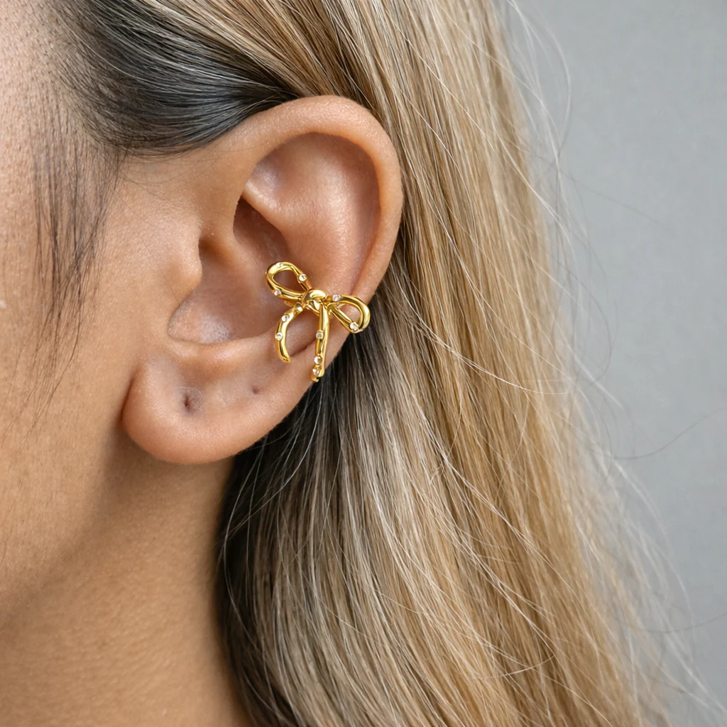 Bow earcuff ( Single Piece ) - Image 2