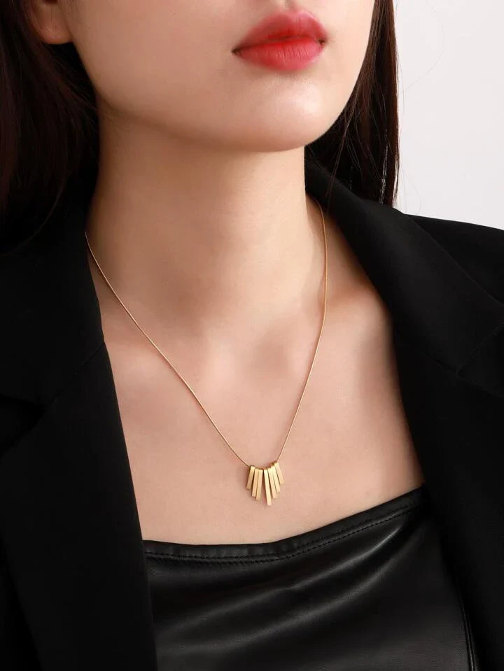 Clinque Necklce (Gold) - Image 2