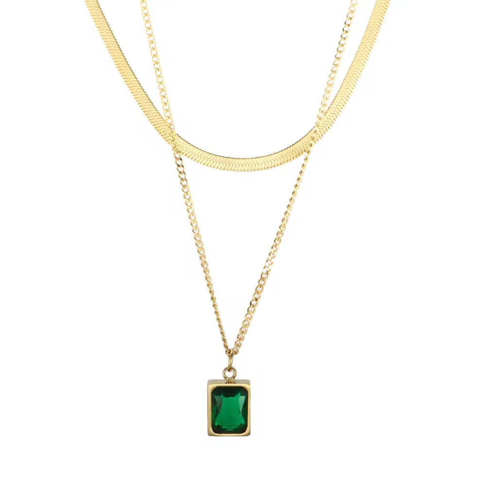 Eva Necklace #Emerald