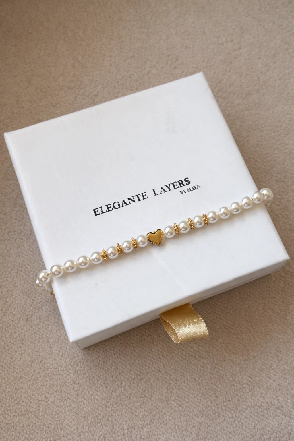 Heart Pearl Bracelet - Image 2