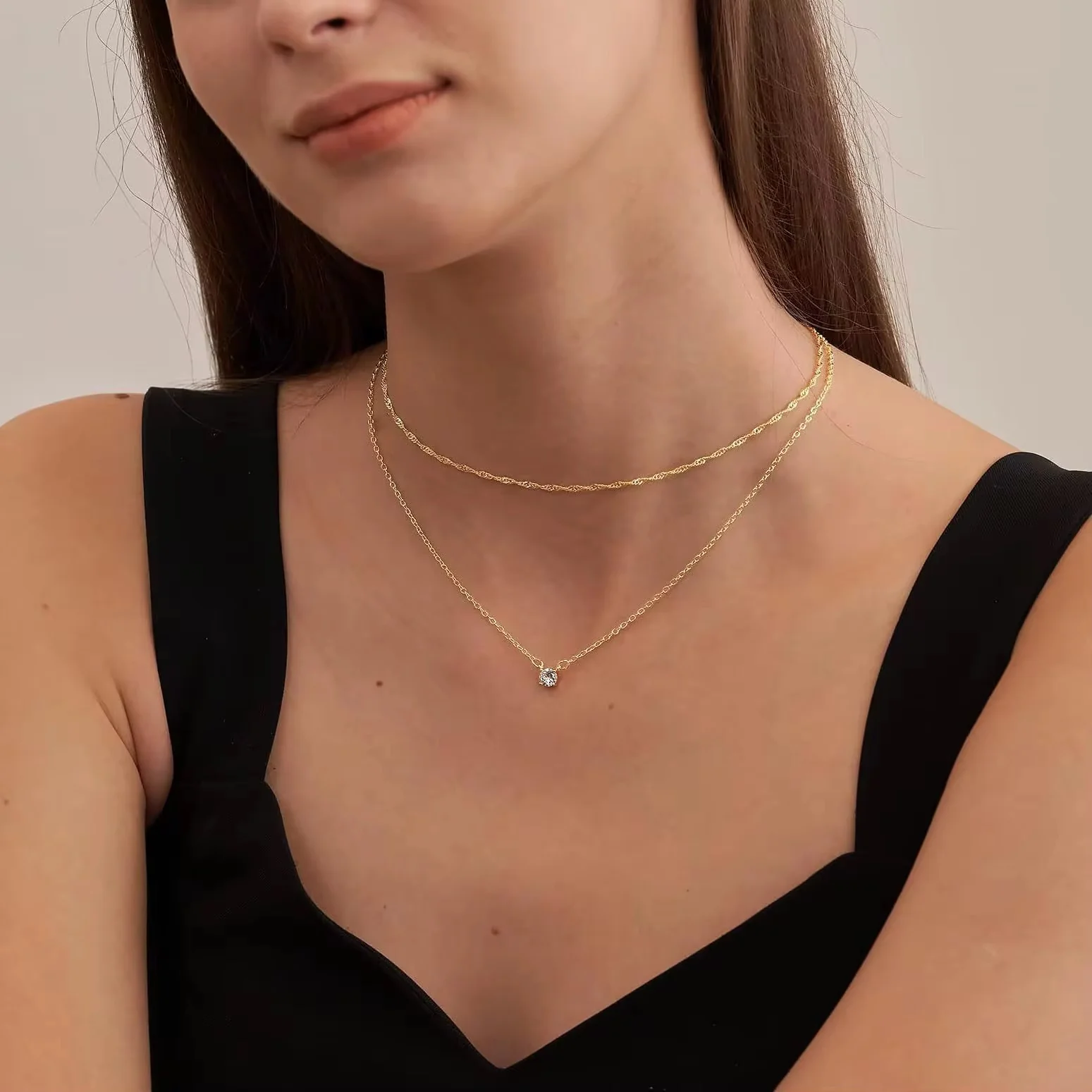 Ikara Minimal Necklace - Image 2