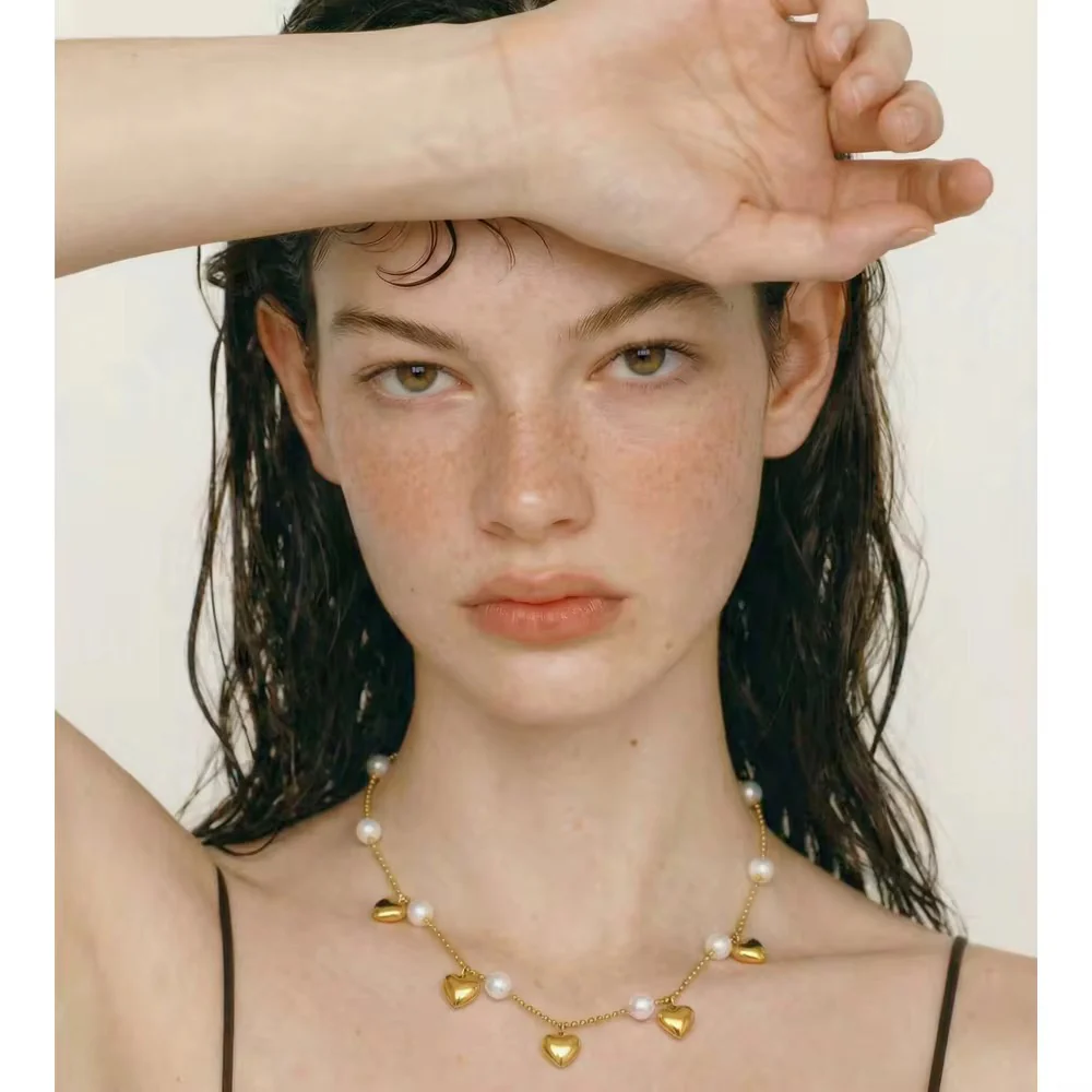 Mel Heart Pearl Necklace - Image 5