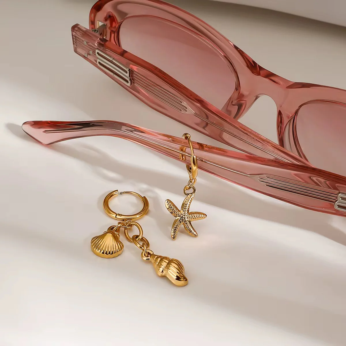Shell Star Earrings - Image 4