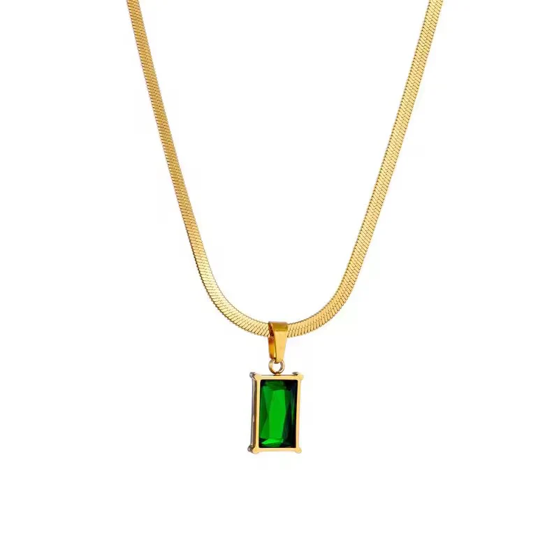 Paige Emerald Necklace