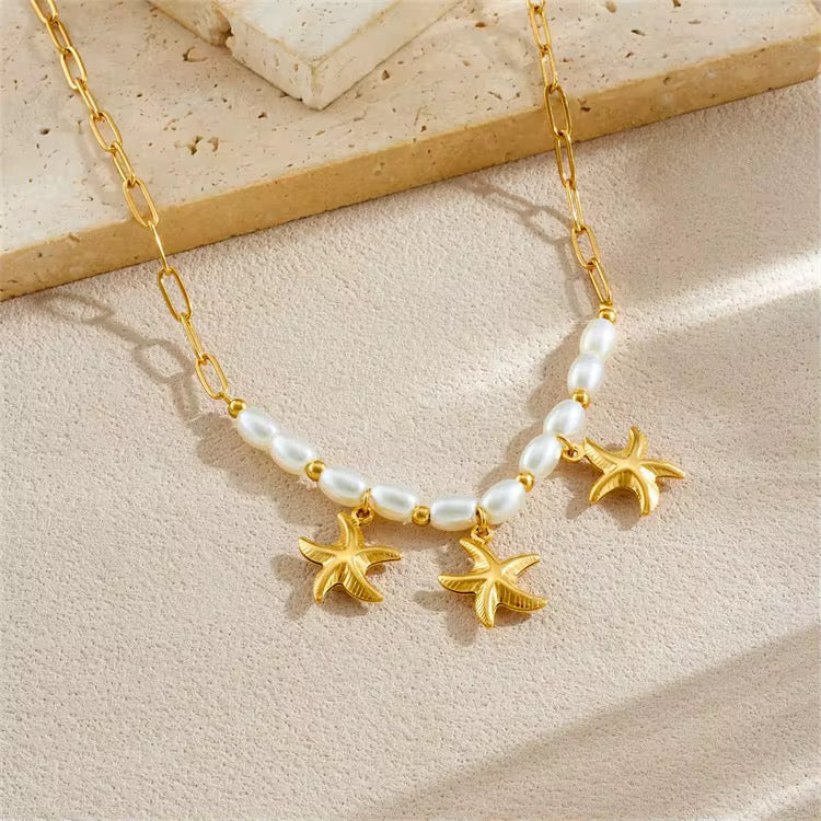 Star Pearl Necklace - Image 3