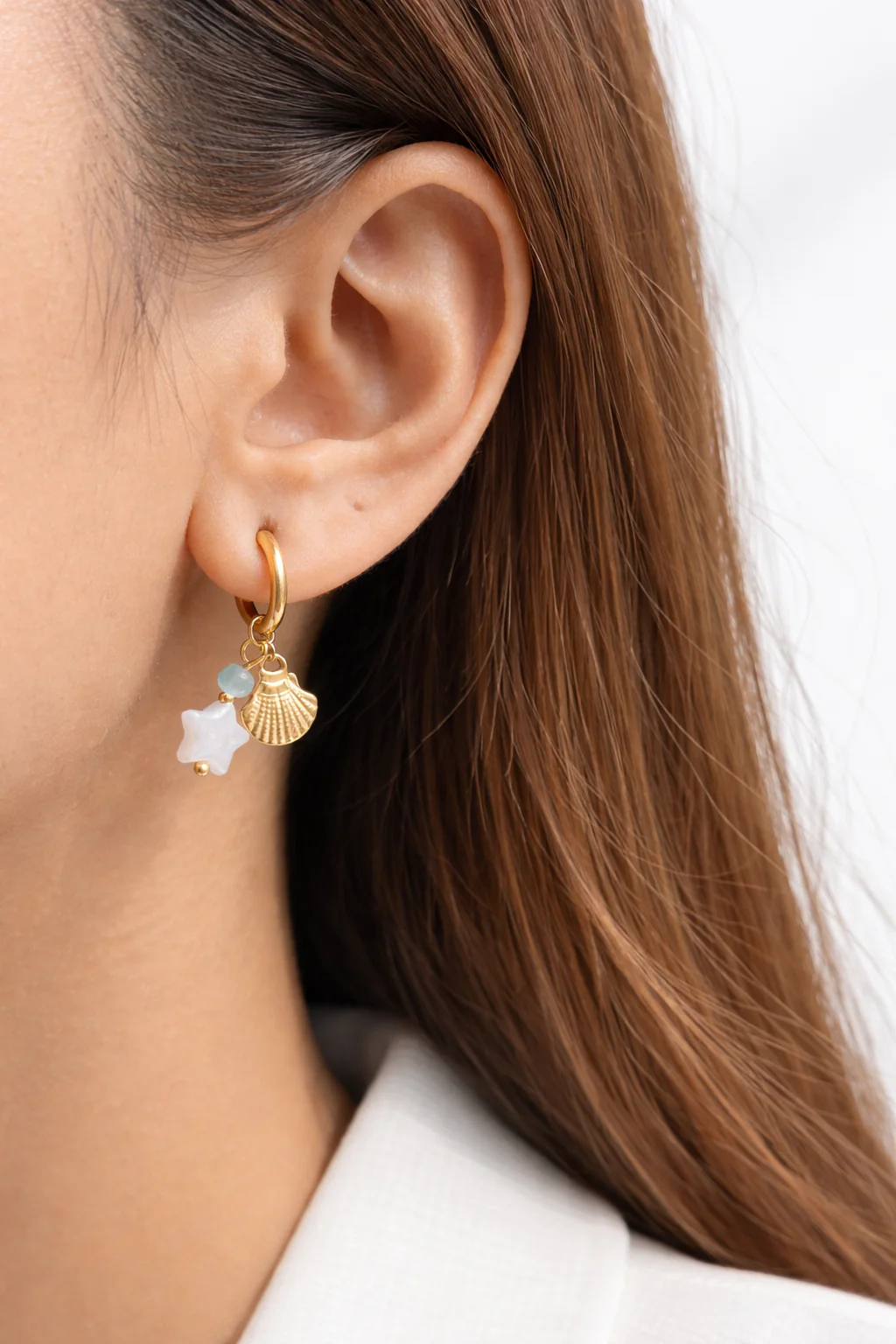 Pearl Shell Aurum Earrings - Image 2