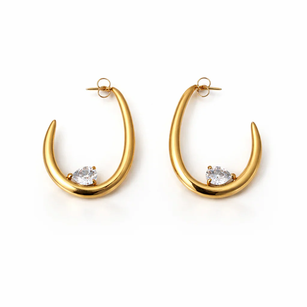 Big U Shaped Earrings