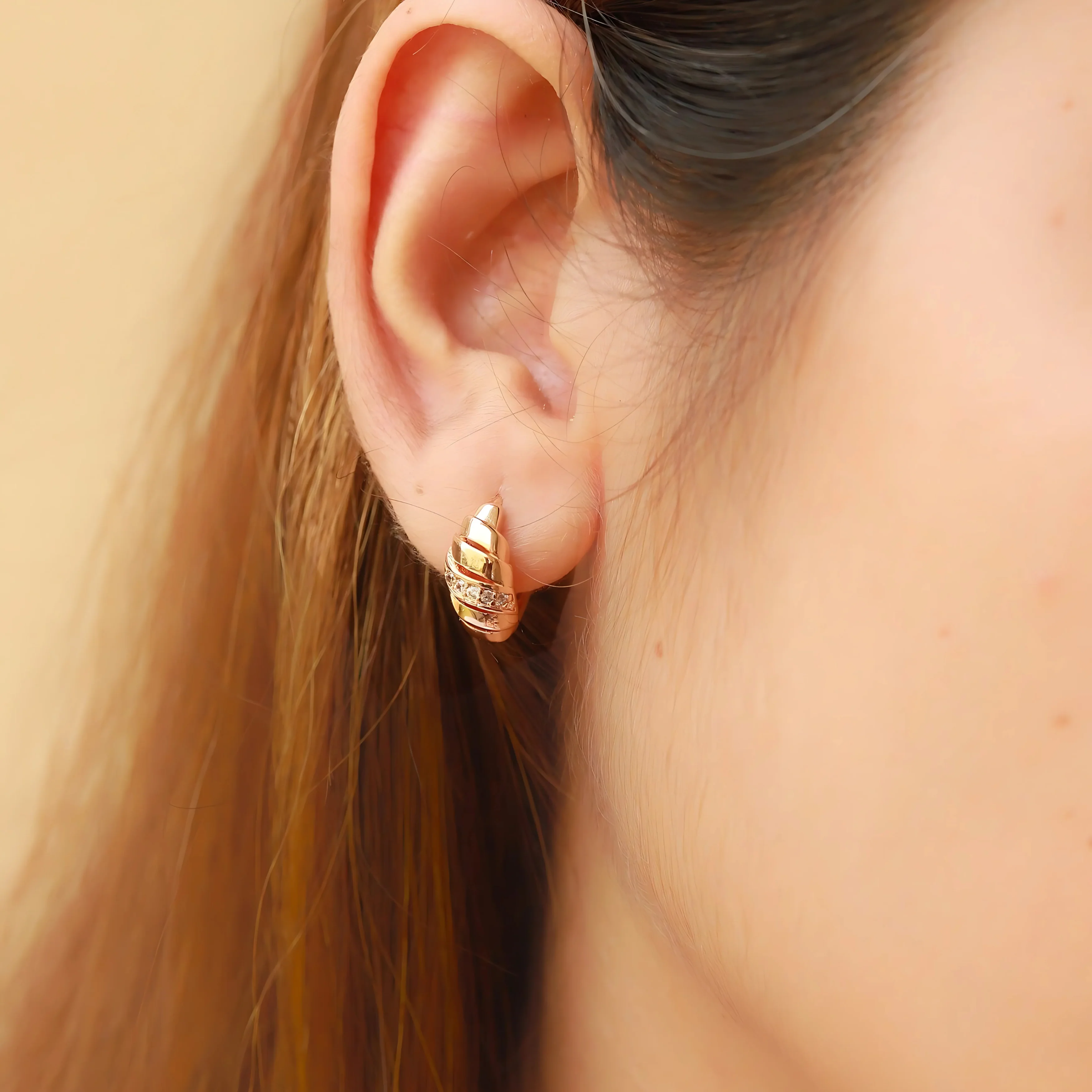 Velour Twist Hoops - Image 2